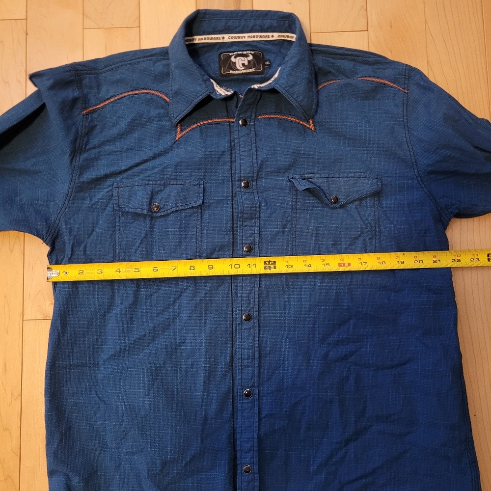 Cowboy Hardware men's size large snap up shirt - Picture 6 of 6